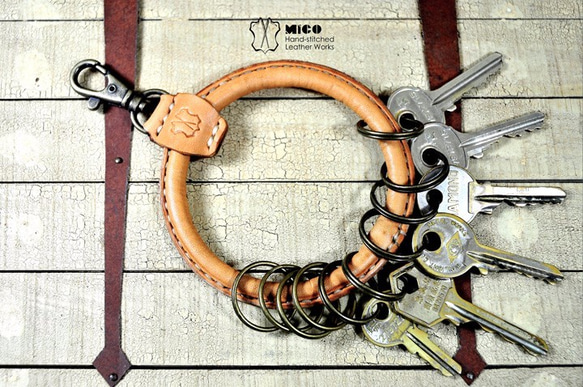 MICO復古的大當家皮革鑰匙環 [接單訂製] 第5張的照片