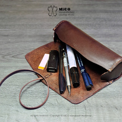 MICO 植鞣革筆卷 / 筆袋(客製化自選皮料) [接單訂製] 第6張的照片