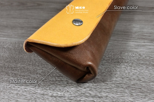 MICO 植鞣革內縫式筆袋 (客製化自選皮料)[接單訂製] 第7張的照片