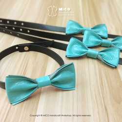 MICO 手工皮革蝴蝶領結 Bowtie (客製化自選皮料) [接單訂製] 第1張的照片