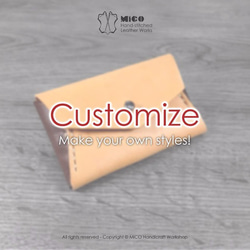 MICO 信封小皮夾 信用卡套 / 悠遊咭套 / 名片夾 / 銀包 / 零錢包 (客製化自選皮料)[接單訂製] 第3張的照片