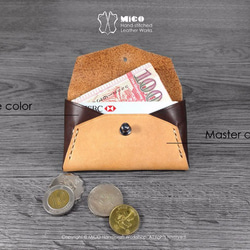 MICO 信封小皮夾 信用卡套 / 悠遊咭套 / 名片夾 / 銀包 / 零錢包 (客製化自選皮料)[接單訂製] 第5張的照片