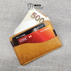 客製化! MICO 手縫皮革休閒錢包 S 款 「接單訂製」 第6張的照片