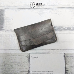客製化! MICO 手縫皮革 休閒錢包(揭頁式) 「接單訂製」 第2張的照片