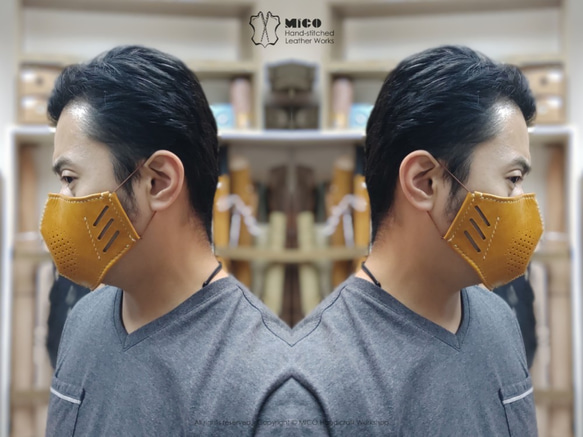 MICO 手工皮革面罩, 面具, 防塵面罩 第4張的照片