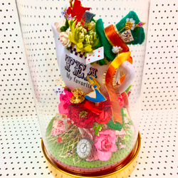 Alice♥︎シリーズ〜赤の女王 Flowers Tower〜/ガラスドーム/ドールハウス 5枚目の画像