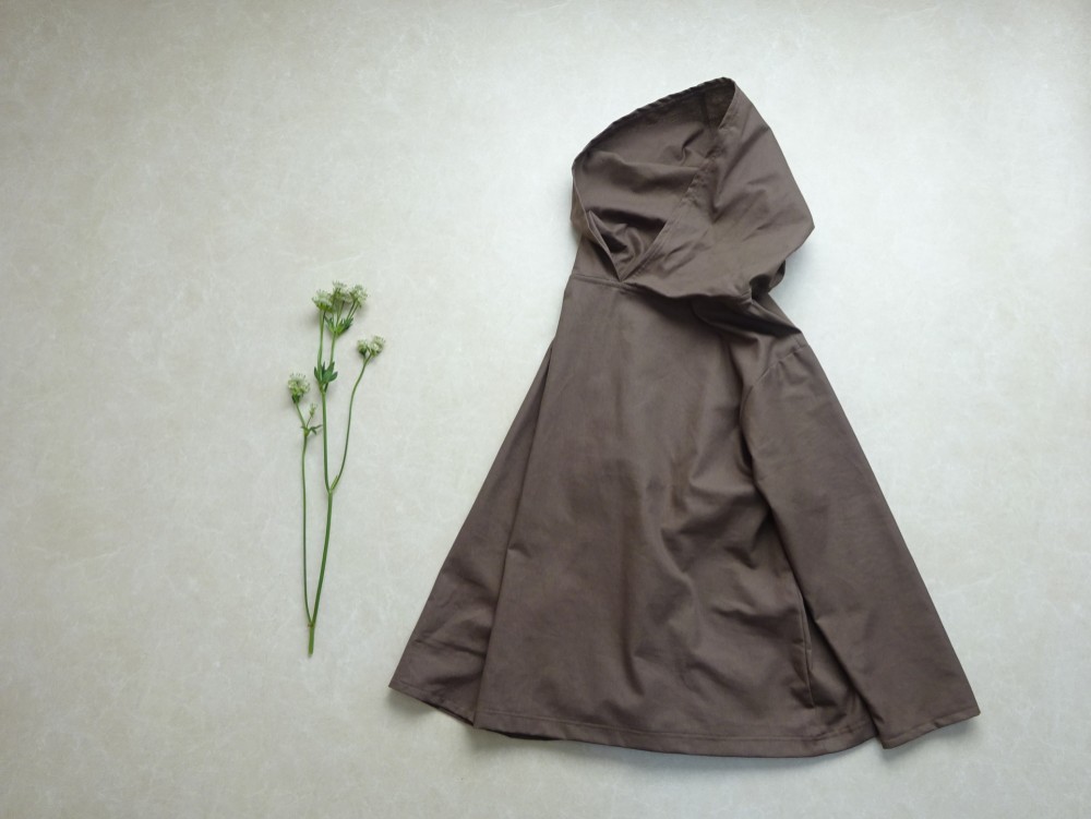 受注販売　ビッグパーカー　モカ　コットンリネン