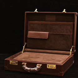 イタリア製皮革ビジネストランクケース　Hamamoto-model 3枚目の画像