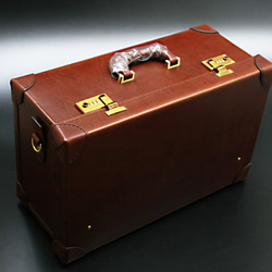 素上げ生成り色ヌメ革中型クラシックトランク Miyazaki-model その他