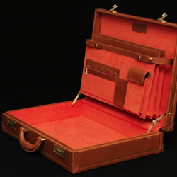 イタリア製皮革、建築士のビジネスアタッシュケース MEX-model