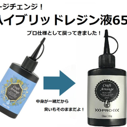 イメチェン！ハイブリットUVレジン65g　クラフトアレンジ 1枚目の画像