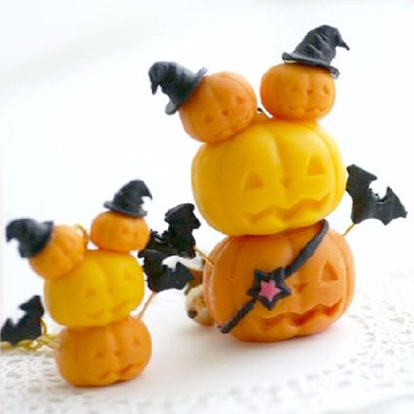 預定10月下旬到貨【萬聖節用♪】Jack-O-Lantern 雙面M/S 3款（矽膠模具） 第3張的照片