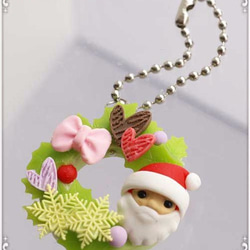 【クリスマスに♪】リース台　ヒイラギの葉型付（シリコン型）　クリスマスリース作りに必須のアイテム♪ 3枚目の画像