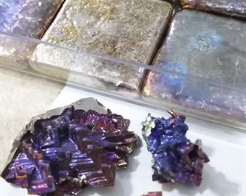 幻想的なビスマス結晶をつくろう!!ビスマスチップ（約500g12