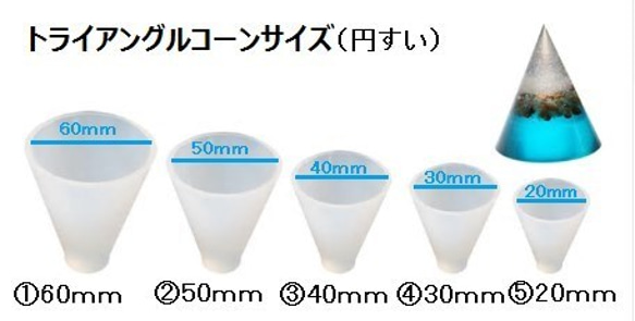 錐形三維矽模（50毫米）1件/錐形 第1張的照片