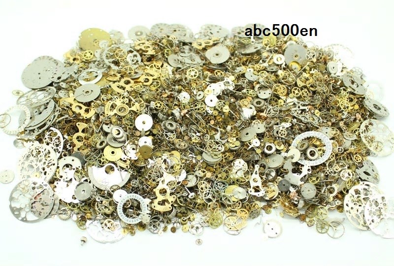 リアル歯車　大容量500ｇ（ランダム）スチームパンク/時計/ギア歯車