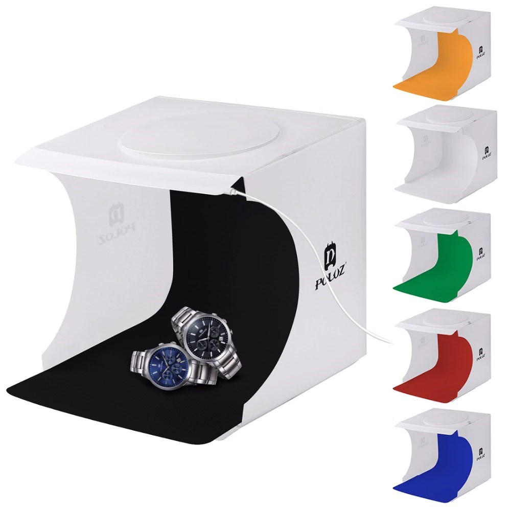 【入荷待ち】LEDライト（2個）つき撮影用BOX　ハンドメイド/撮影/