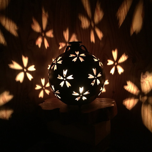 桜 ランプシェードランプ 備前焼 t-1 スタンドライト・テーブルランプ