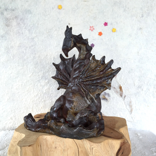 ドラゴン 備前焼 龍 m-1 その他インテリア雑貨 桜備前 通販 2949132