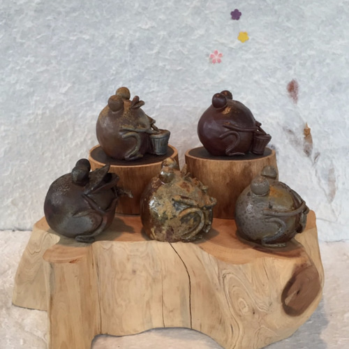 カエルの音楽隊 備前焼 セット その他置物 桜備前 通販 2953395