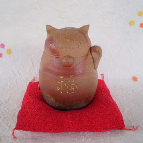 備前焼　猫貯金箱 備前焼 猫貯金箱 - メルカリ