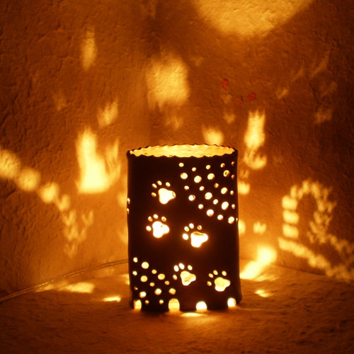 ♢猫・ハート ランプシェード♢ 備前焼・陶器 m-1 スタンドライト