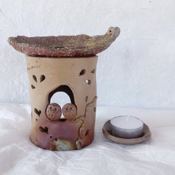 ランプシェード 陶器・備前焼・ランプ・あかり スタンドライト