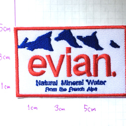 w6:ワッペン (evian) 3枚目の画像