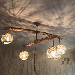 流木 天井照明 クローゼットハンガー シーリングライト インテリア