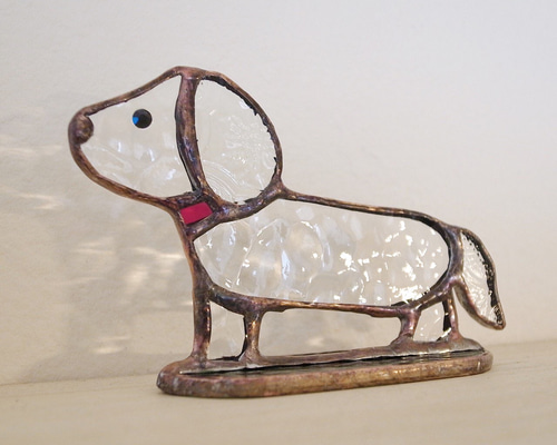 ダックスフントガラス工芸品 ガラス細工｜犬｜ダックス｜フォーカートグラスワークス
