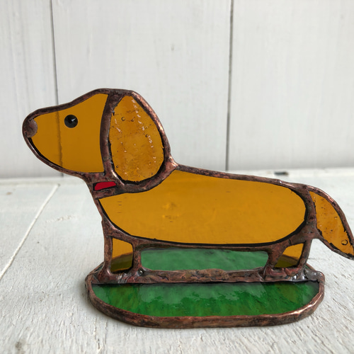 ダックスフントガラス工芸品 ガラス細工｜犬｜ダックス｜フォーカートグラスワークス