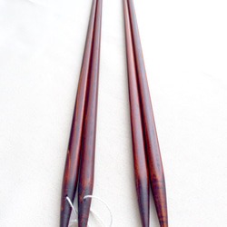 《受注制作》摺り漆のシンプルな菜箸(糸付き) 2枚目の画像