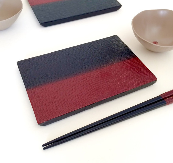 布目ぼかし塗平皿(小) 漆器 小皿 studio wave 通販 5253196