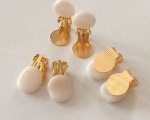 mymさま専用　＊蝶バネゴム付イヤリング MY mama イヤリングパーツ 金具 台座 アクセサリー 手作り カン