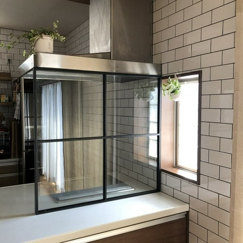 室内窓  油ガード  ガラス  窓  アイアン  飾り窓【半額以下】 室内窓 油ガード ガラス 窓 アイアン 飾り窓【半額以下】