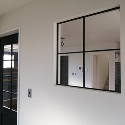 FIX窓 アイアン 室内窓 オイルガード W(幅)700㎜×H(高さ)700㎜ 6枚目の画像