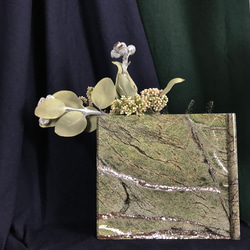[カラー]森の果物の木の石の大理石の石の樫の木の花小さな長方形の家の装飾 3枚目の画像