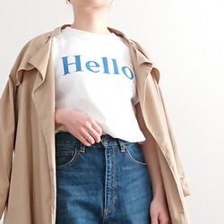 ・Hello. Tシャツ  ロゴTシャツ  黒 4枚目の画像