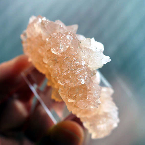 【美石】ピンクアポフィライト　魚眼石　クラスター　完全結晶　ピンク　置物　素材｜原石・鉱物｜天然石コレクション