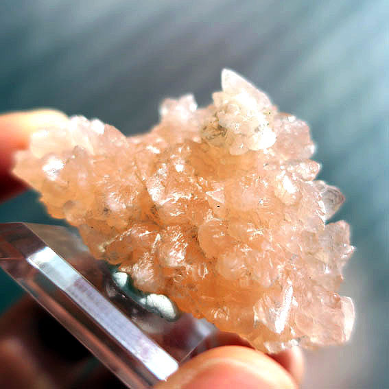 【美石】ピンクアポフィライト　魚眼石　クラスター　完全結晶　ピンク　置物　素材｜原石・鉱物｜天然石コレクション