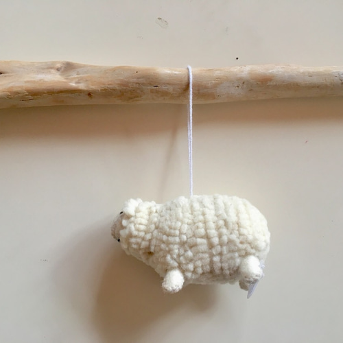 羊毛フェルトのオーナメント（ひつじさん） その他インテリア雑貨