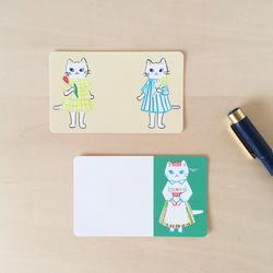 ネコのミニメッセージカード〜Spring Collection〜 1枚目の画像