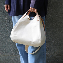 #4 三角飯糰包 - 肩揹包 / 手提包 / 日本帆布 第3張的照片