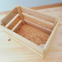【アウトレット送料無料】ニレのボックス・収納・木箱・無垢材 2枚目の画像