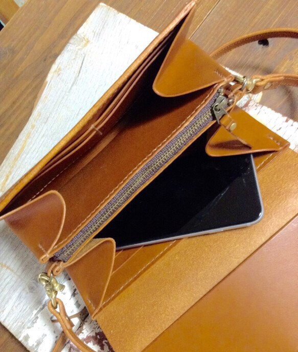 ＊受注製作 walletbag(vintagebutton 2枚目の画像