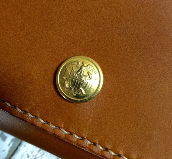 ＊受注製作 walletbag(vintagebutton 4枚目の画像