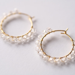 Crystal Hoop * Hoop Pierce☆ 第4張的照片