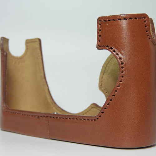 ライカCL用カメラケース 本革 日本製 ブラウン カメラケース・カメラ