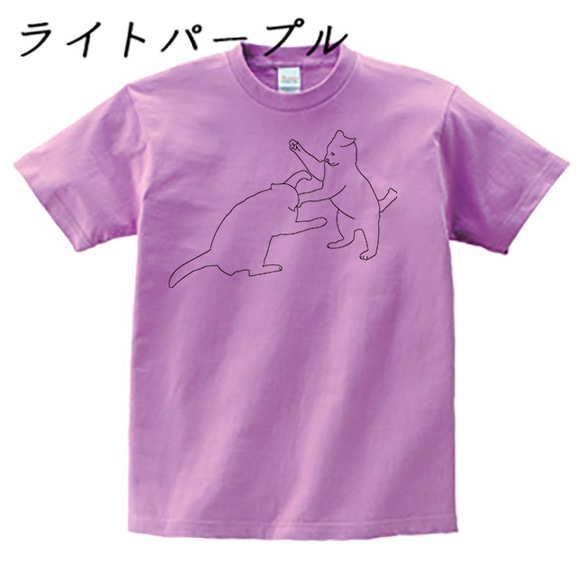 ネコTシャツ  "ケンカ" 7枚目の画像