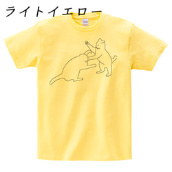 ネコTシャツ  "ケンカ" 9枚目の画像